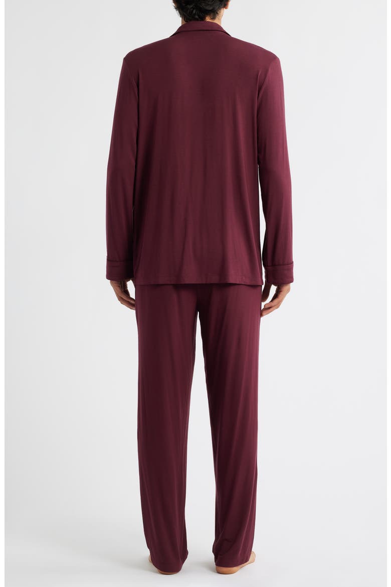 Moonlight Eco Pajamas, Alternate, color, BURGUNDY ROYALE