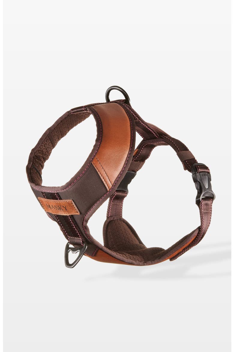 Bold Control Leather Harness, Main, color, Cooper