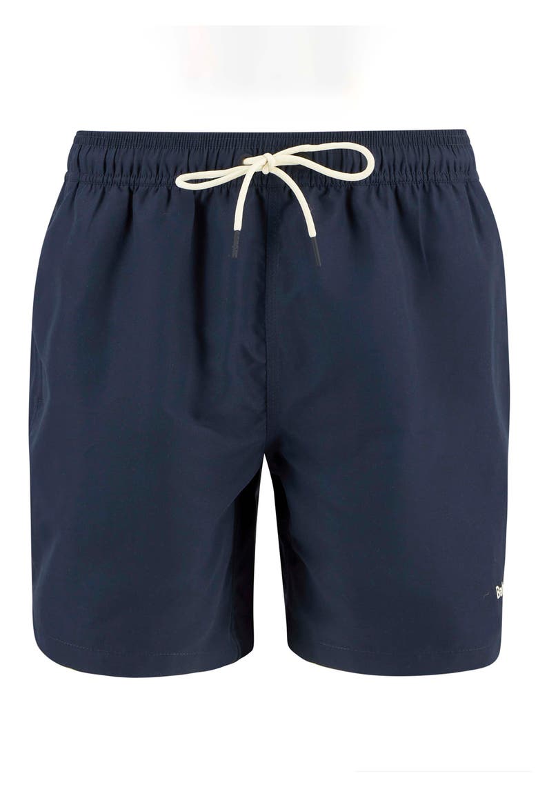 Water Reactive Tartan Swim Trunks, Alternate, color, NAVY