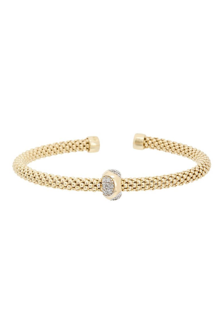 Diamond Mesh Cuff Bangle, Main, color, YELLOW