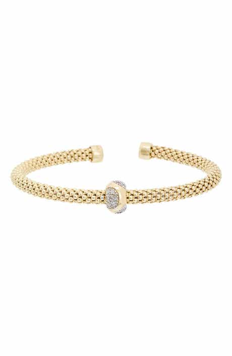 Diamond Mesh Cuff Bangle