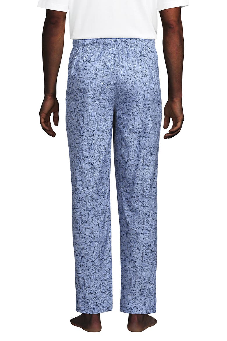 Poplin Pajama Pants, Alternate, color, Tossed Shells/Cloudy Blue