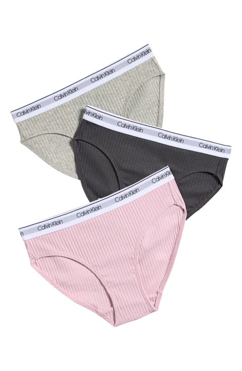 Kids' 3-Pack Cotton Rib Panties