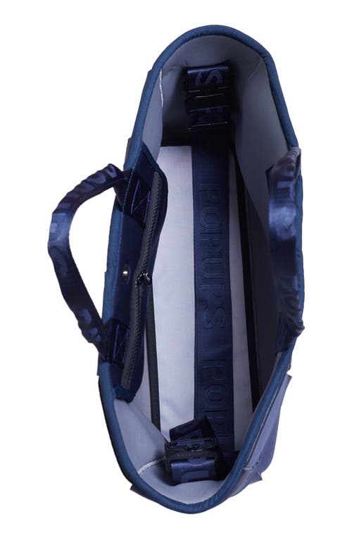Pop Ups Brand Water Resistant Woven Neoprene Mini Tote Bag In Blue