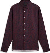 Ted Baker Akselle Print Cotton Button-Up Shirt