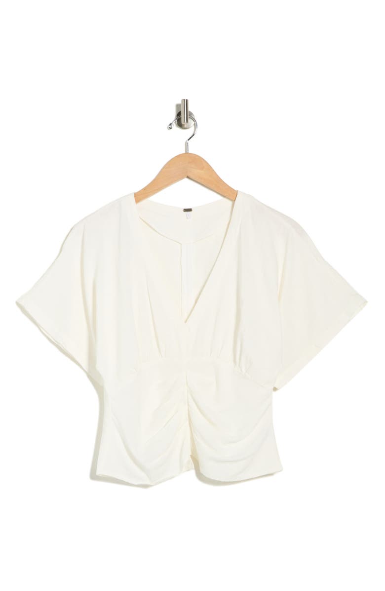 Young, Fabulous & Broke Silvana Linen Blend Top, Alternate, color, Bone