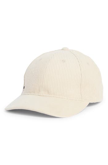 Bcbg Faux Suede & Corduroy Baseball Cap In Brown
