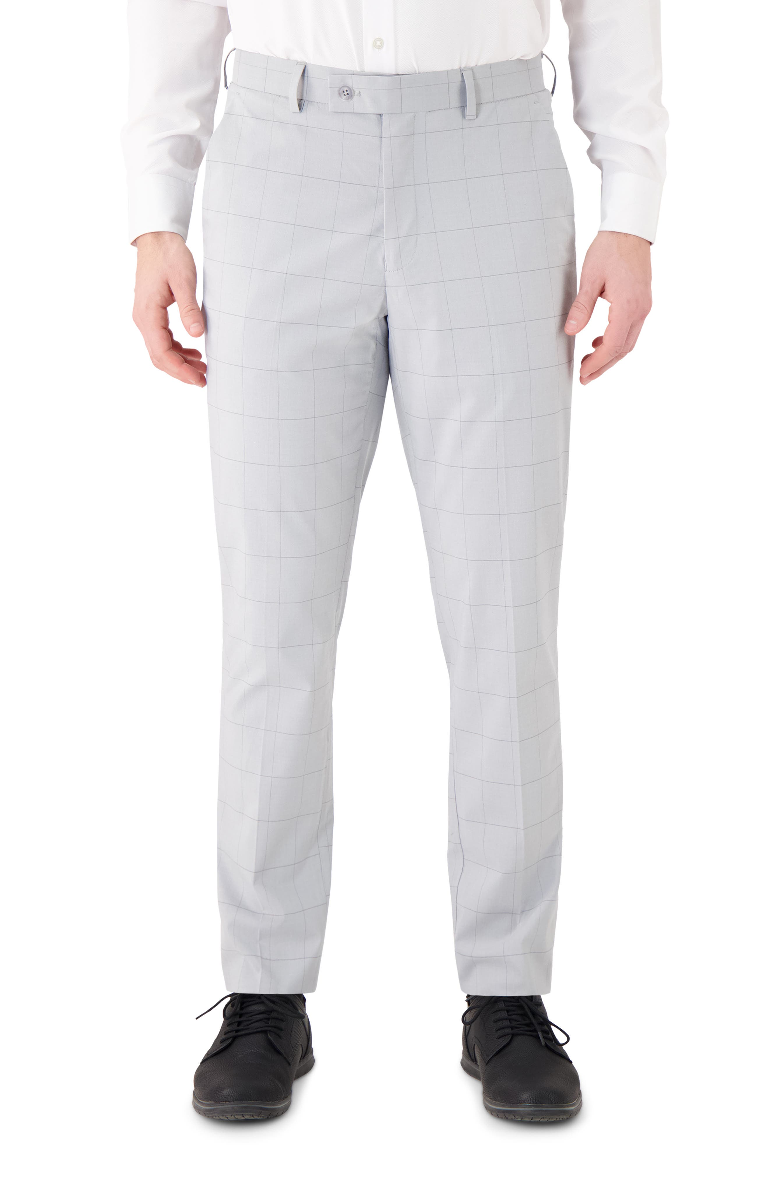 Victor Emmanuel Windowpane Dress Pants