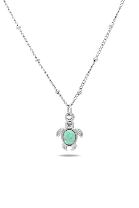 Opal Turtle Necklace