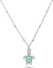 Atolea Opal Turtle Necklace