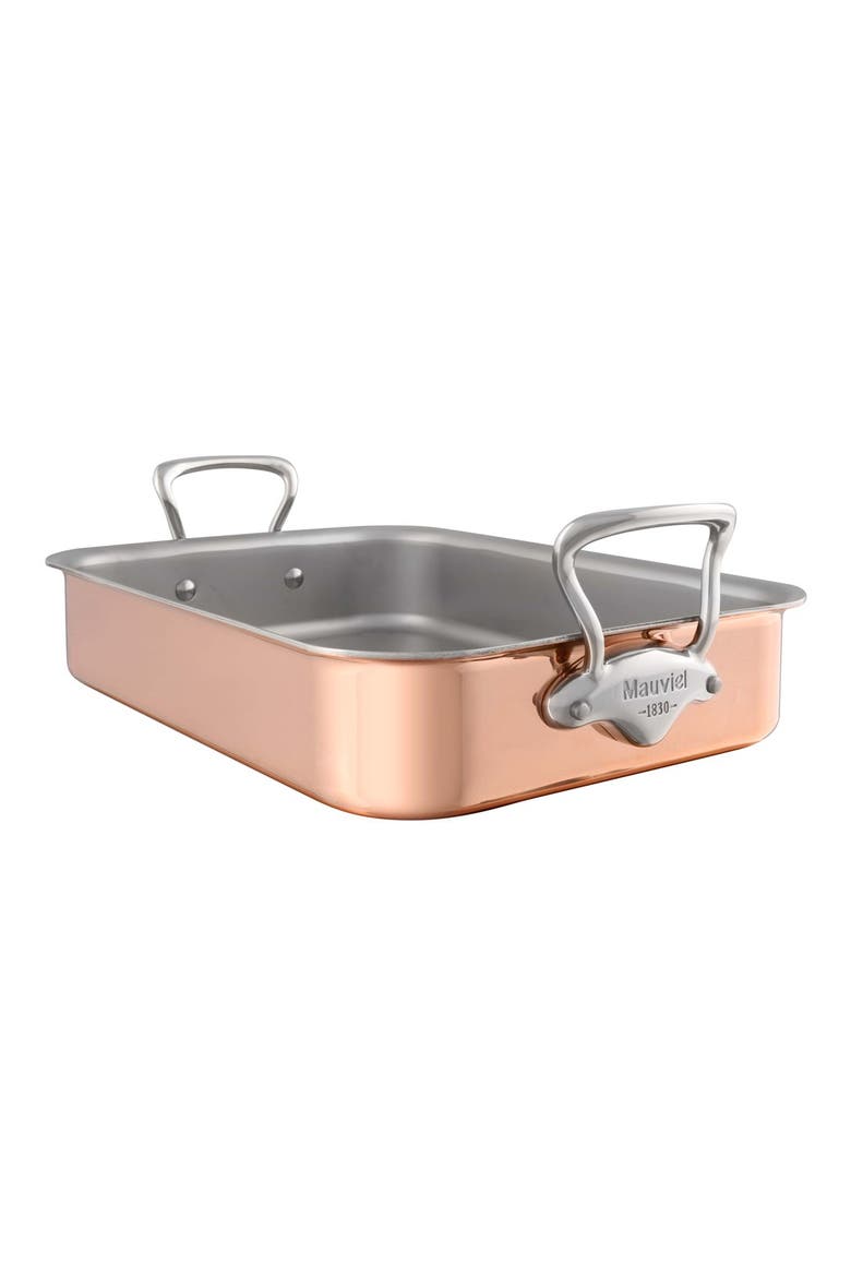 'M'héritage - M'150s' Copper & Stainless Steel Roasting Pan with Rack, Main, color, METALLIC RUST/COPPER