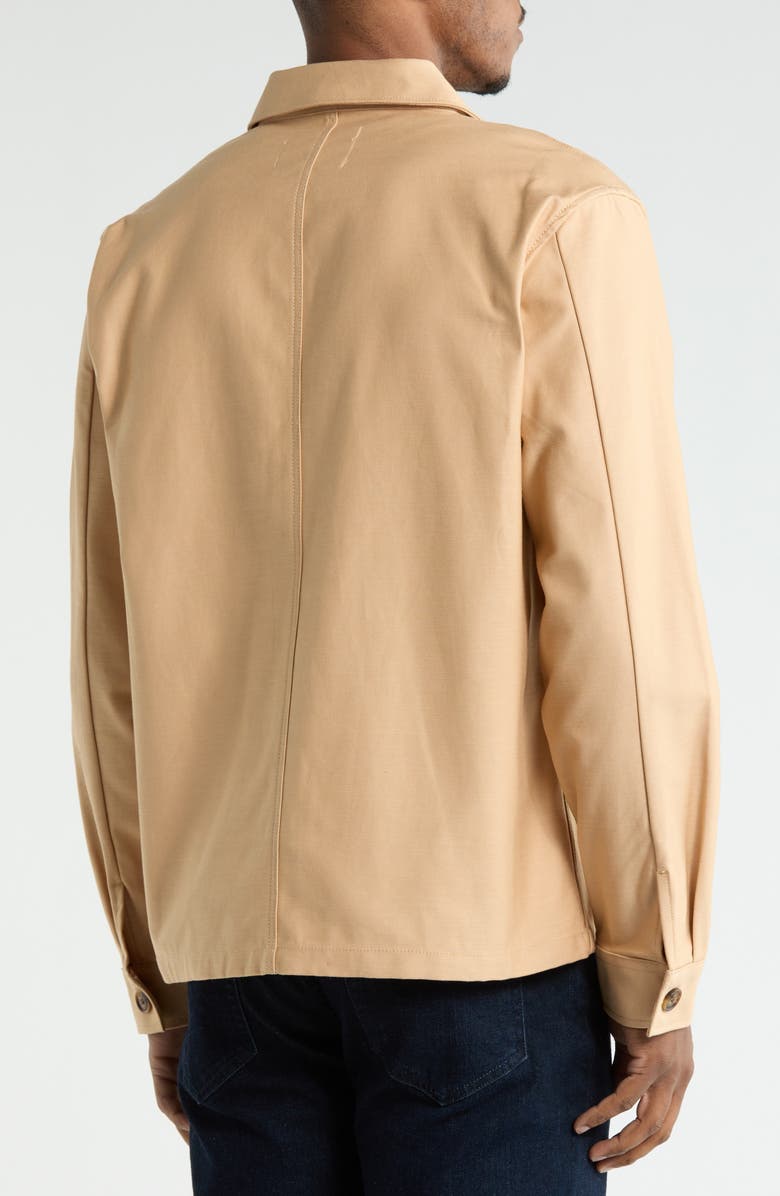 Scotch & Soda Textured Canvas Shirt Jacket, Alternate, color, Ginger Root