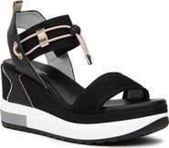 NeroGiardini Bungee Platform Wedge Sandal