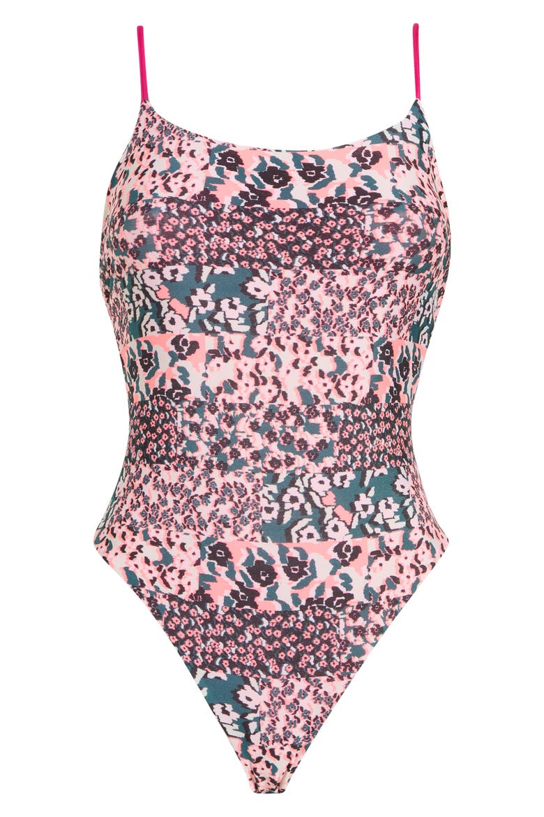 Luster Reversible One-Piece Swimsuit, Alternate, color, PINK