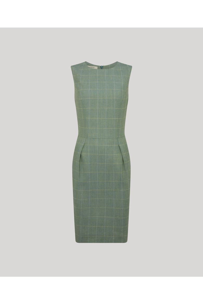 Jackie Wool Silk Shift Dress, Main, color, Sea Green