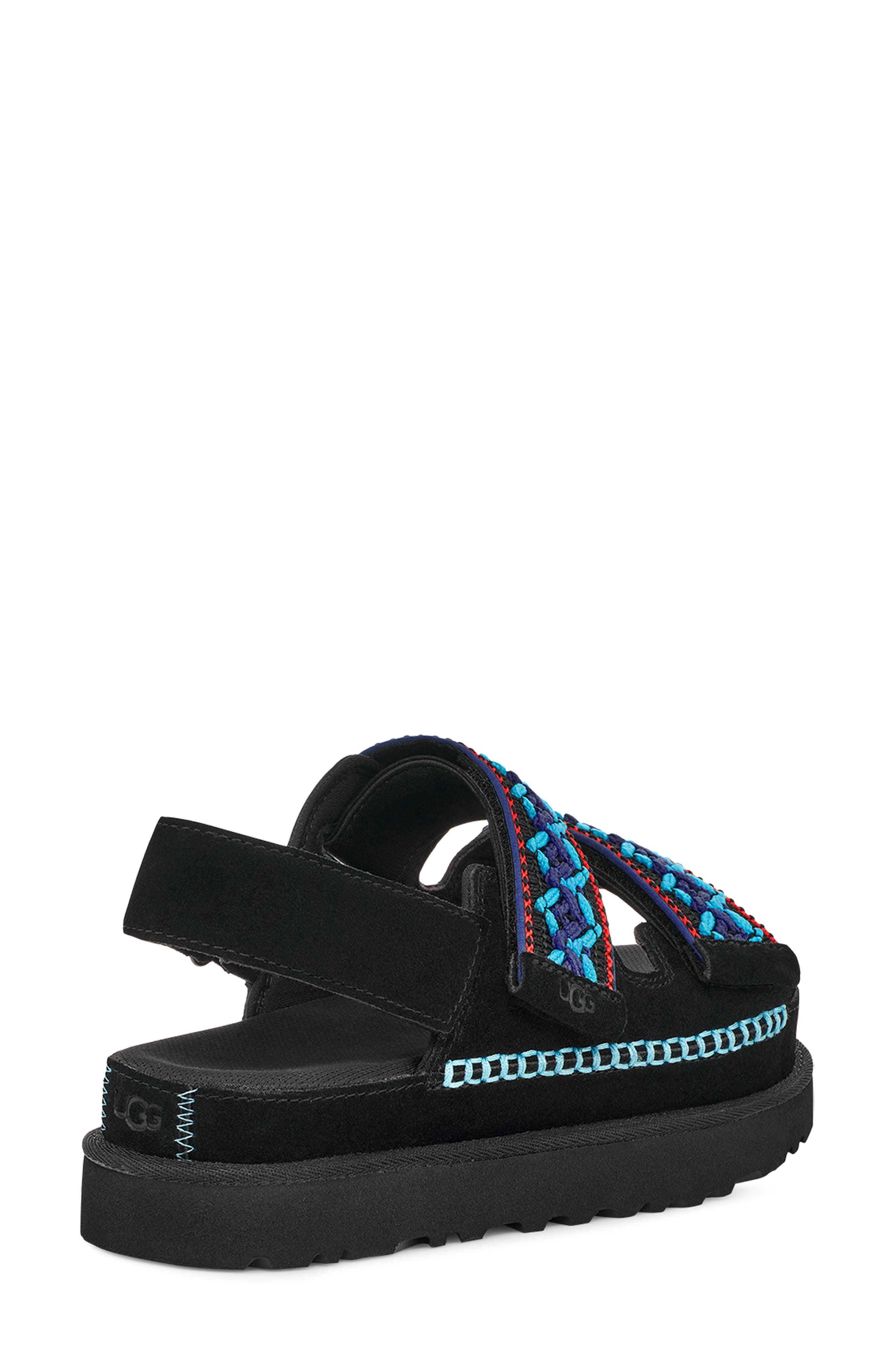 UGG<sup>®</sup> Goldenstar Heritage Braided Slingback Platform Sandal, Alternate, color, 