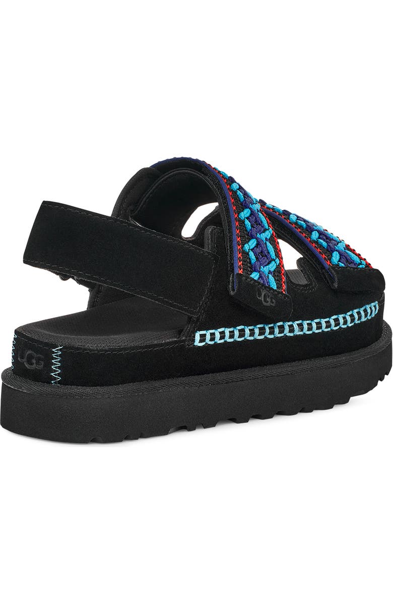 UGG<sup>®</sup> Goldenstar Heritage Braided Slingback Platform Sandal, Alternate, color,