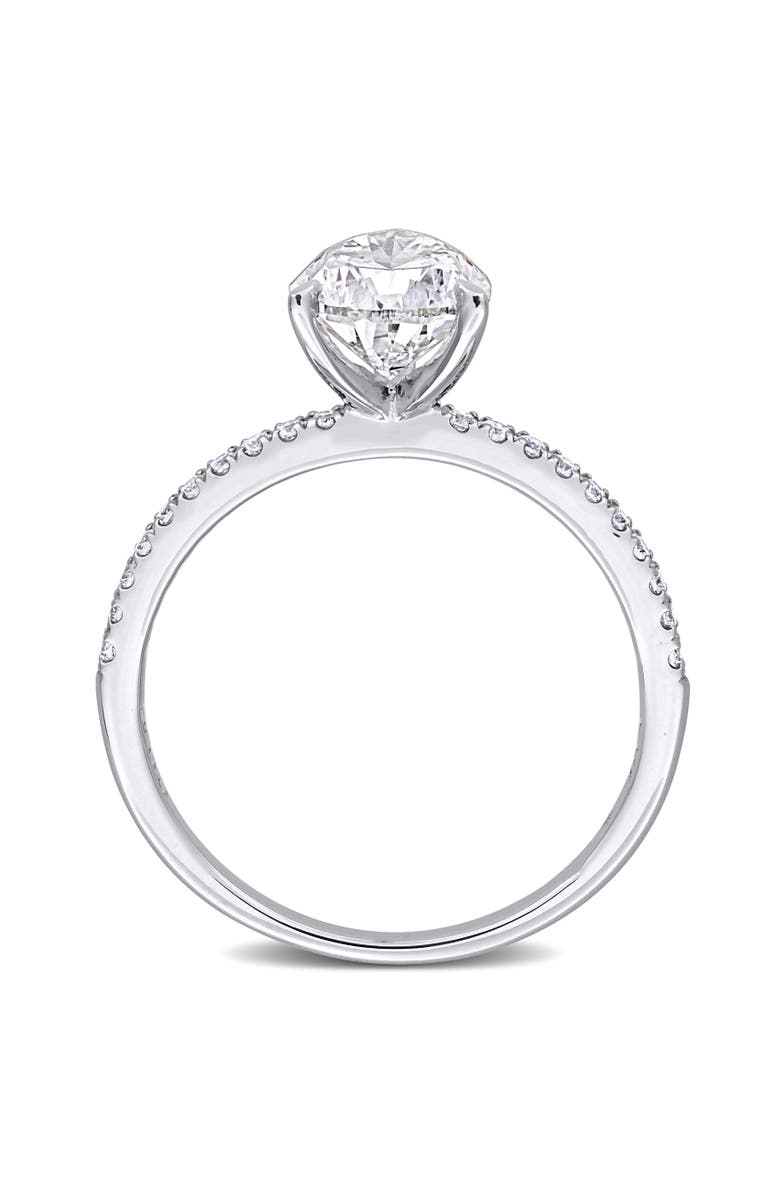 Julianna B. 2-1/6 CTW Lab-Grown Diamond Pear Solitaire Ring 14k, Alternate, color, White Gold