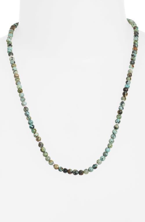 Shop Jonas Studio Beaded Necklace In Turquoise