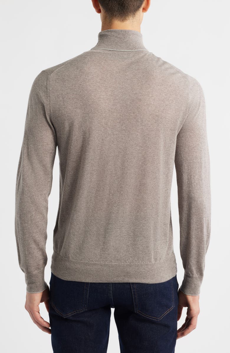 Canali Turtleneck Wool Sweater, Alternate, color, Beige