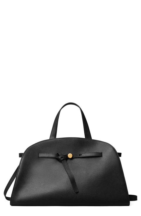 Romy Bauletto Leather Satchel