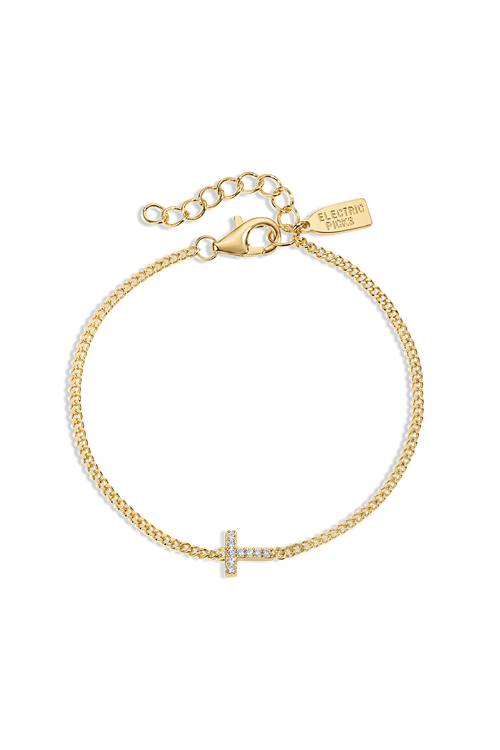 Electric Picks Initial Bracelet In Gold