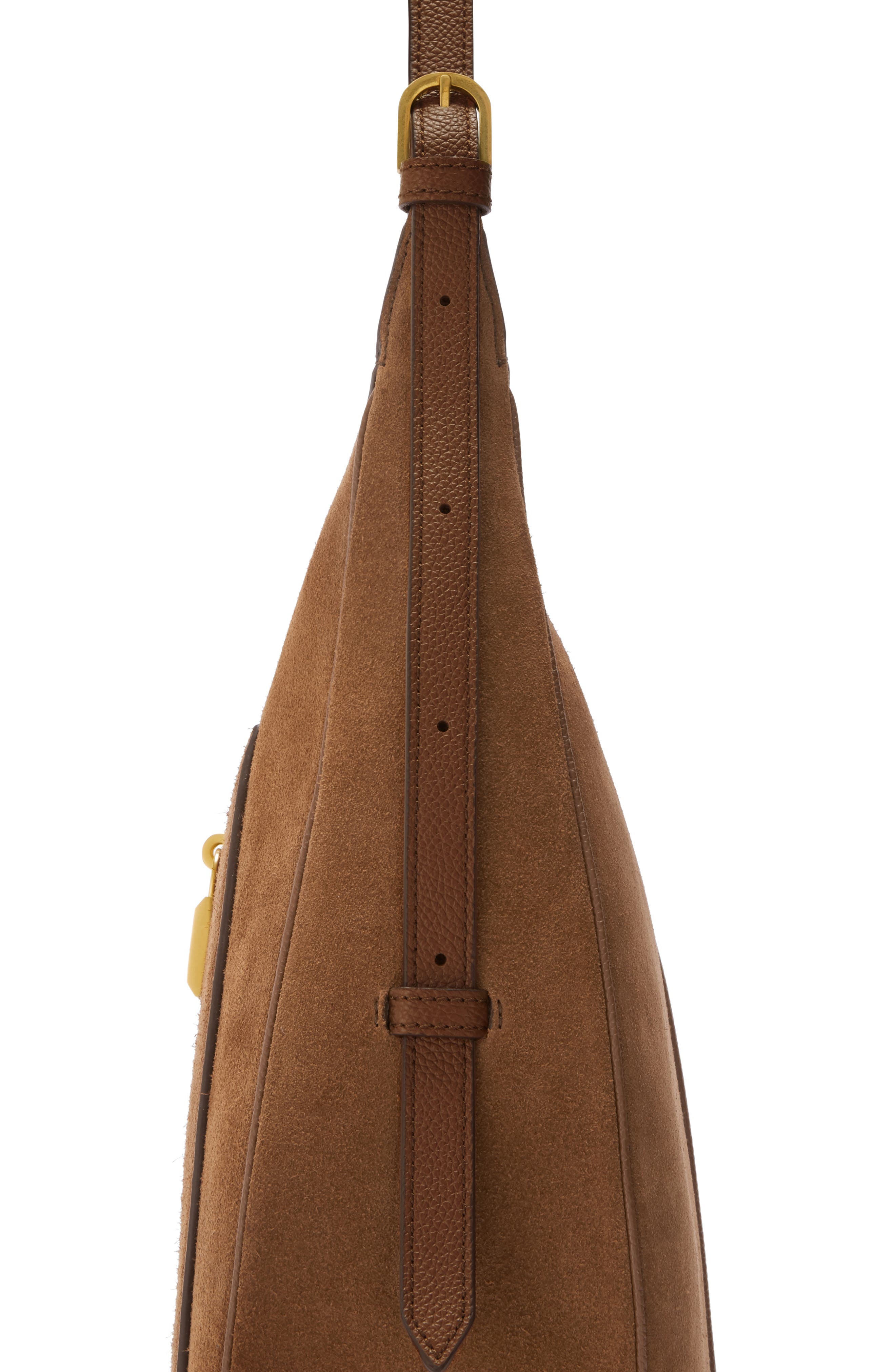 DeMellier Siena Leather Hobo Bag, Alternate, color, Deep Tan