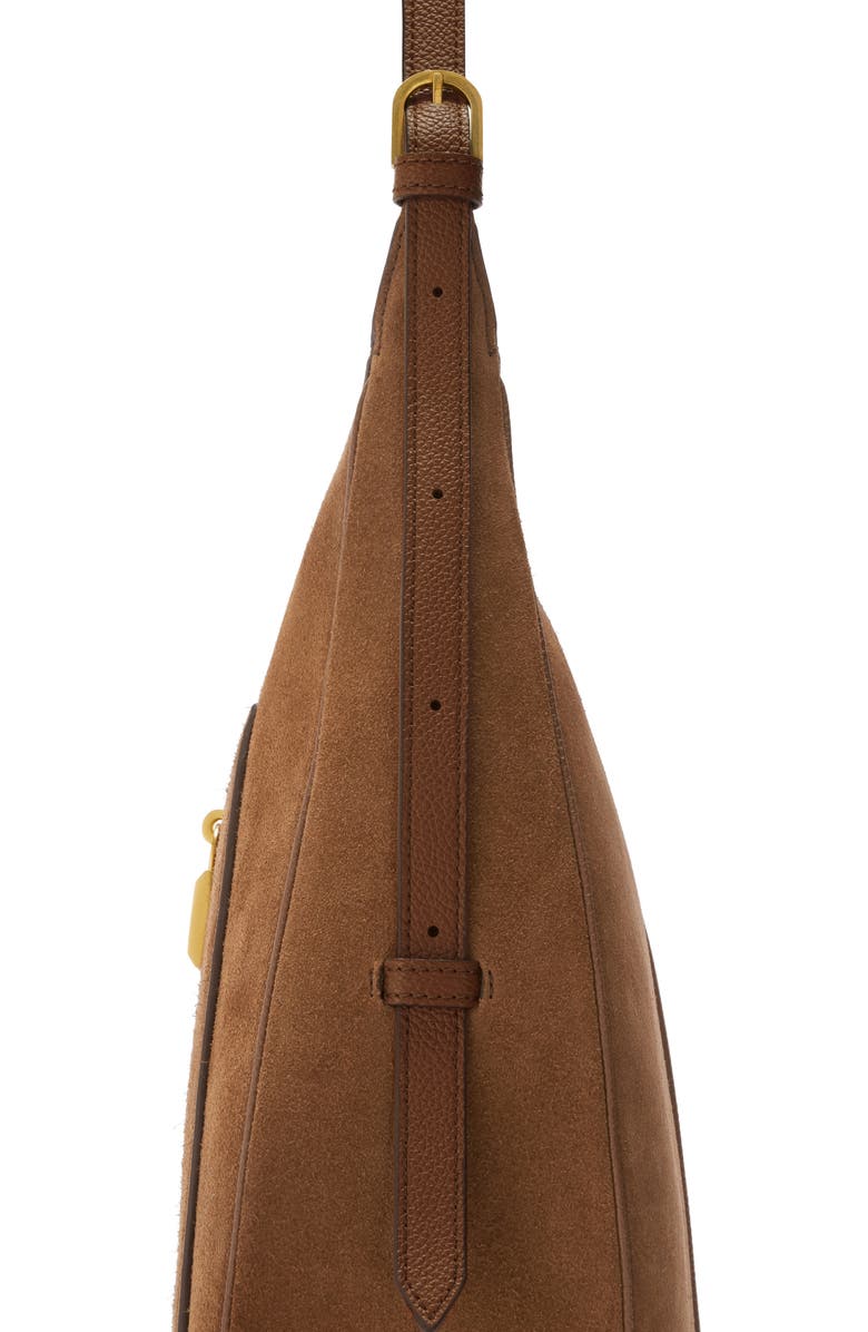 DeMellier Siena Leather Hobo Bag, Alternate, color, Deep Tan