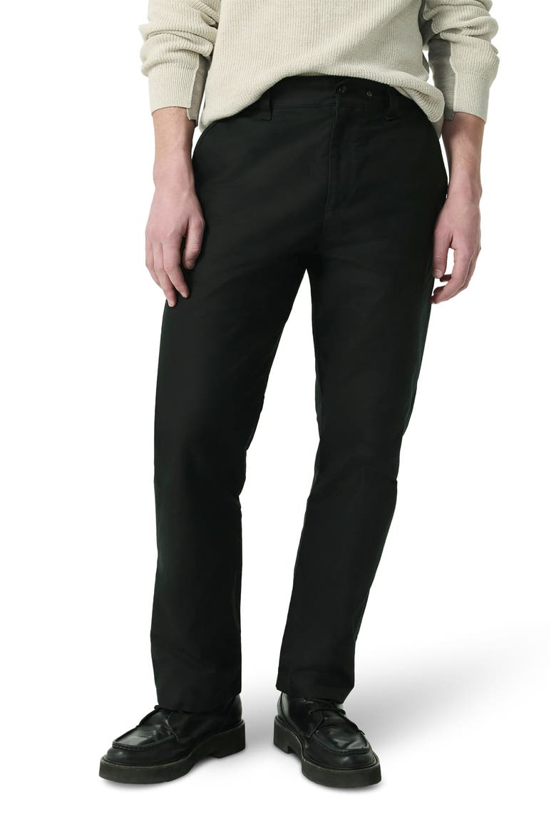 Haydon Relaxed Straight Leg Twill Chinos, Main, color, BLACK