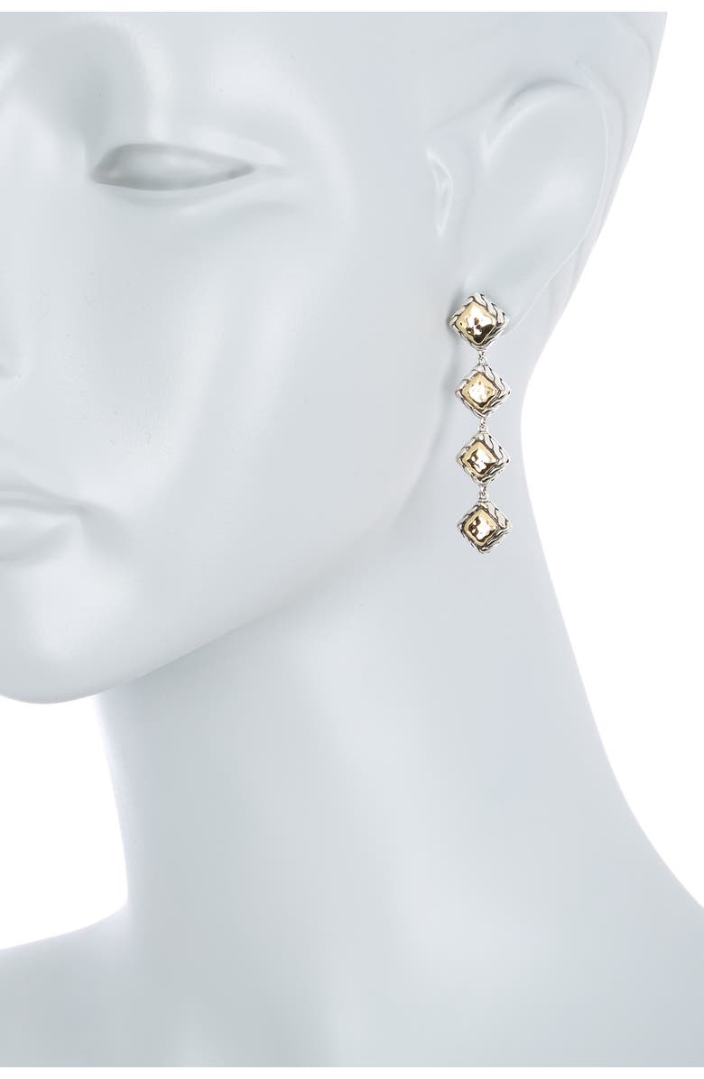 John Hardy 18K Gold & Sterling Silver Palu Drop Earrings, Alternate, color,