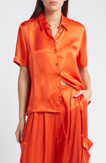 NATION LTD NATION LTD ODIN SATIN RESORT SHIRT