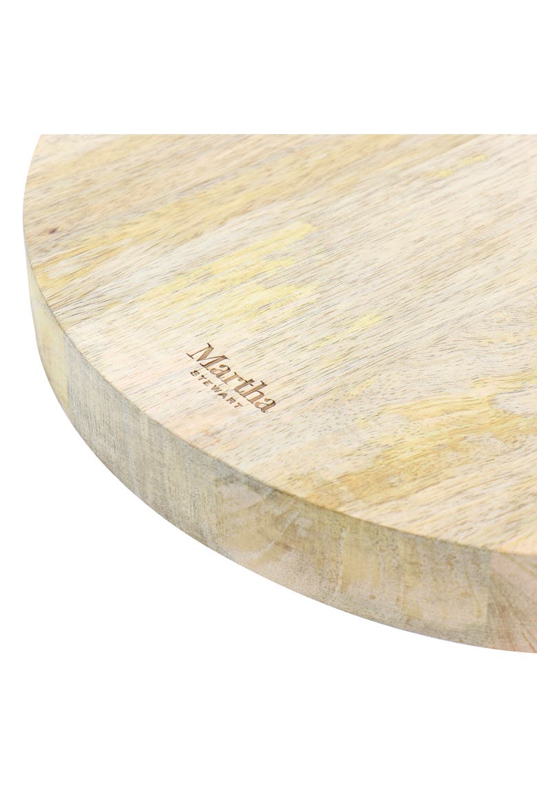 Mango Wood 14" Round Charcuterie Serving Board, Alternate, color, Brown