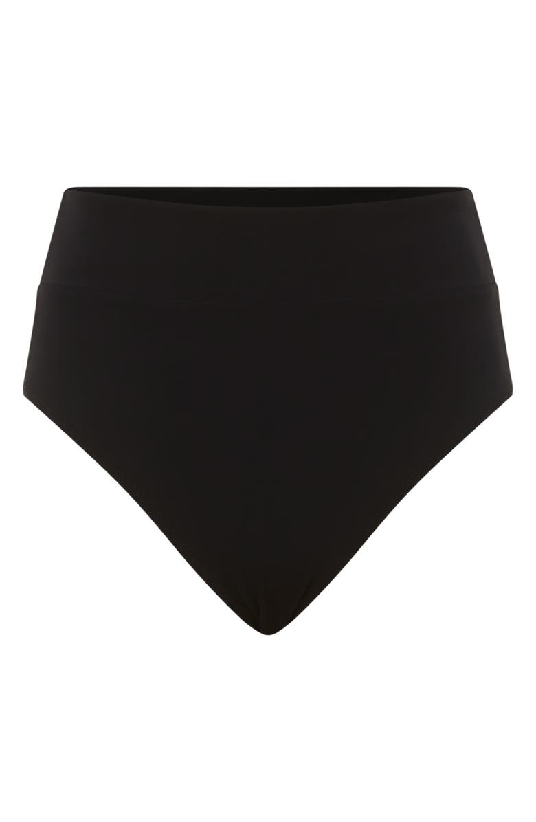 Reiss Cristina High Waist Bikini Bottoms, Alternate, color, Black