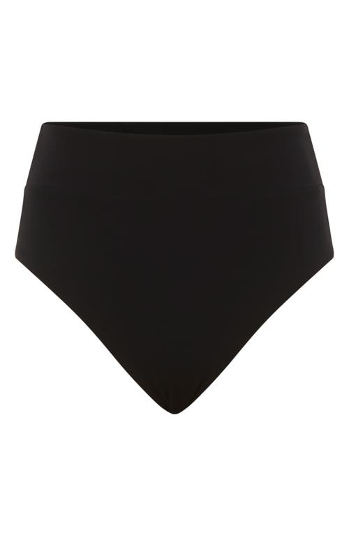 Reiss Cristina High Waist Bikini Bottoms In Black
