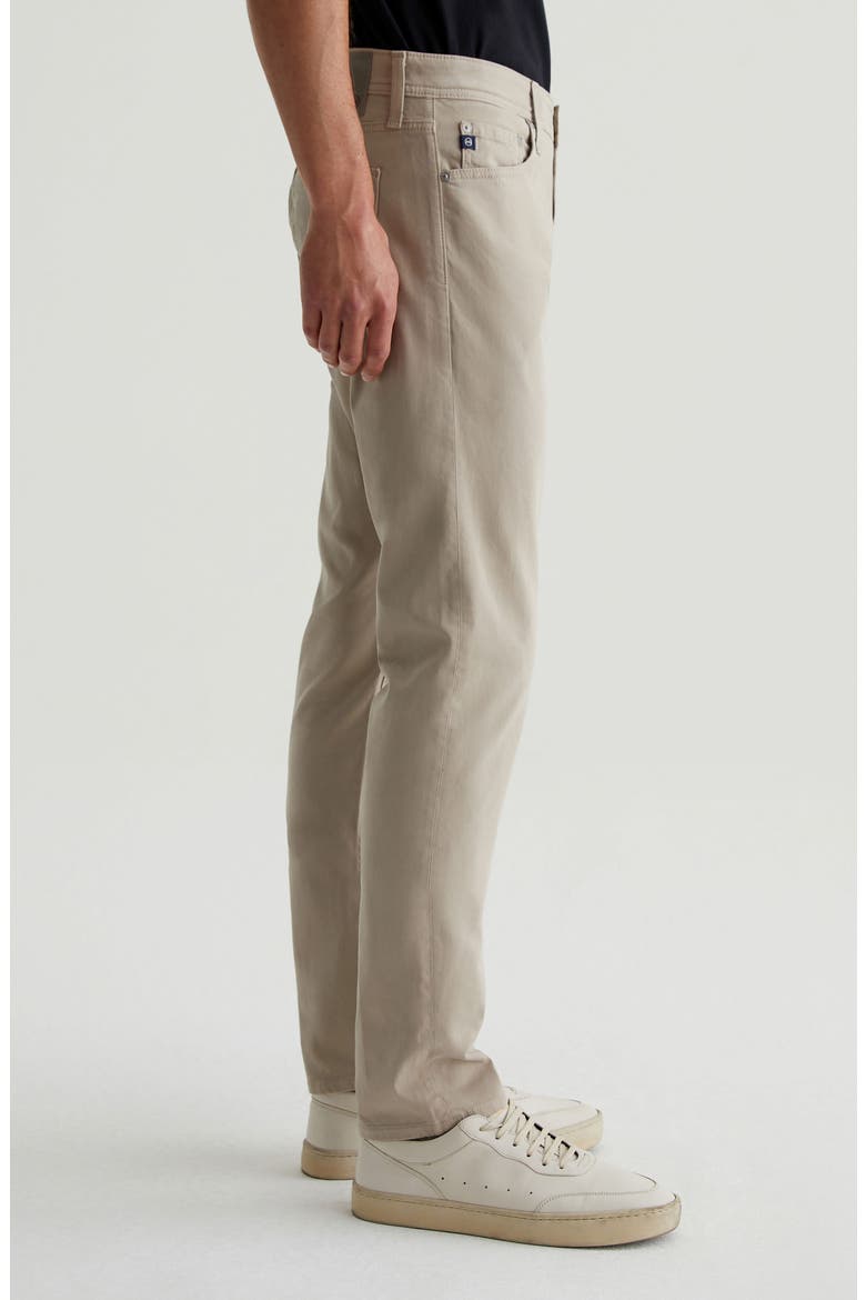 Tellis Sueded Stretch Sateen Slim Leg Pants (Nordstrom Exclusive), Alternate, color, DESERT STONE