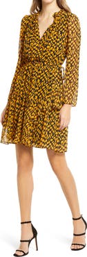 Sam Edelman Ruffle Long Sleeve Dress