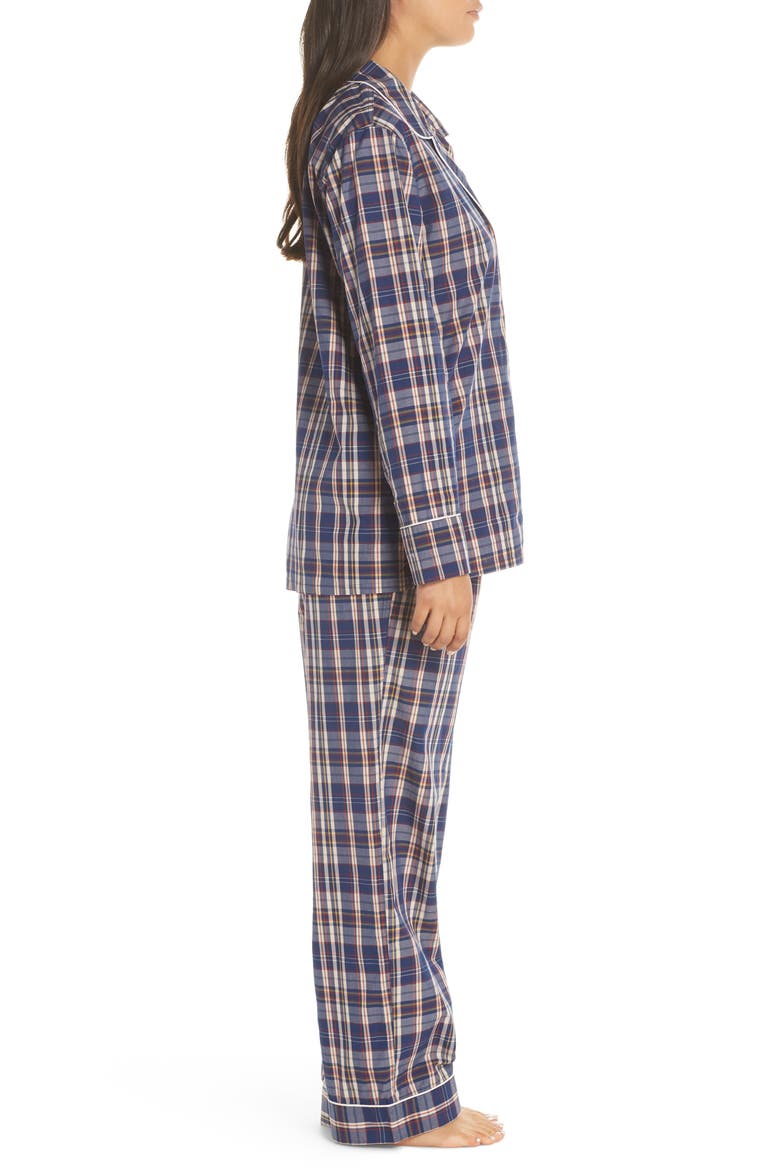 Cotton Pajamas (Nordstrom Exclusive), Alternate, color, PHILIPPA PLAID BLUE MULTI