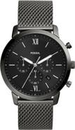 Fossil Neutra Mesh Strap Chronograph Watch, 44mm
