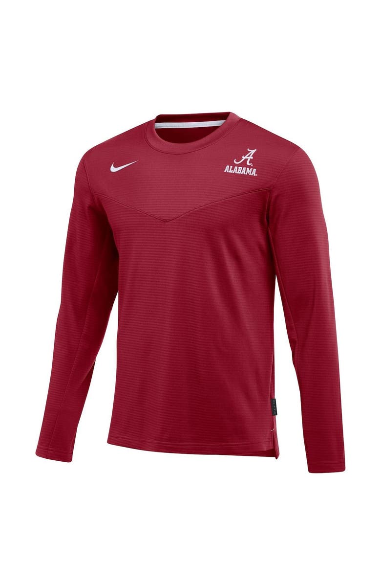 Nike Men's Nike Crimson Alabama Crimson Tide 2022 Game Day Sideline Performance Long Sleeve T-Shirt, Alternate, color, 