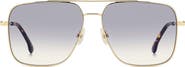 Victoria Beckham Navigator 57mm Aviator Sunglasses