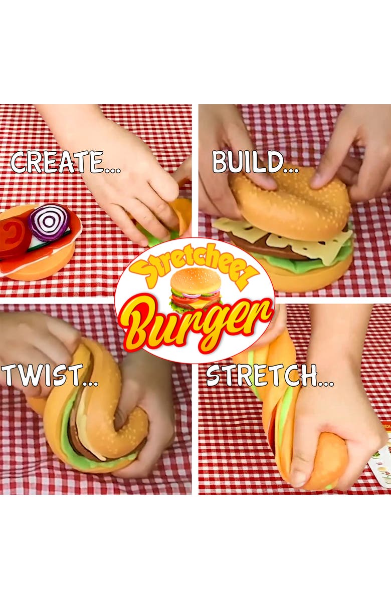 Stretcheez Hamburger 2pk Surprise Assorted Styles & Toppings, Alternate, color, Multicolored
