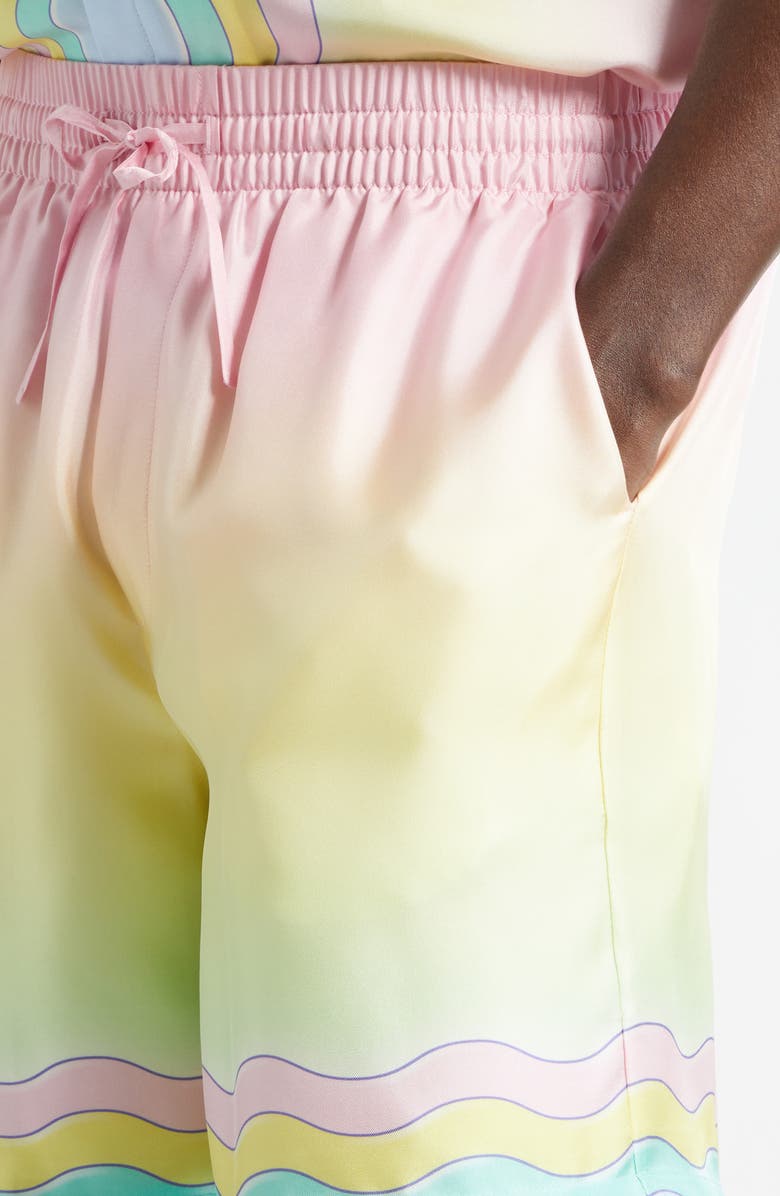 Casablanca For the Love of Dance Silk Shorts, Alternate, color, For The Love Of Dance