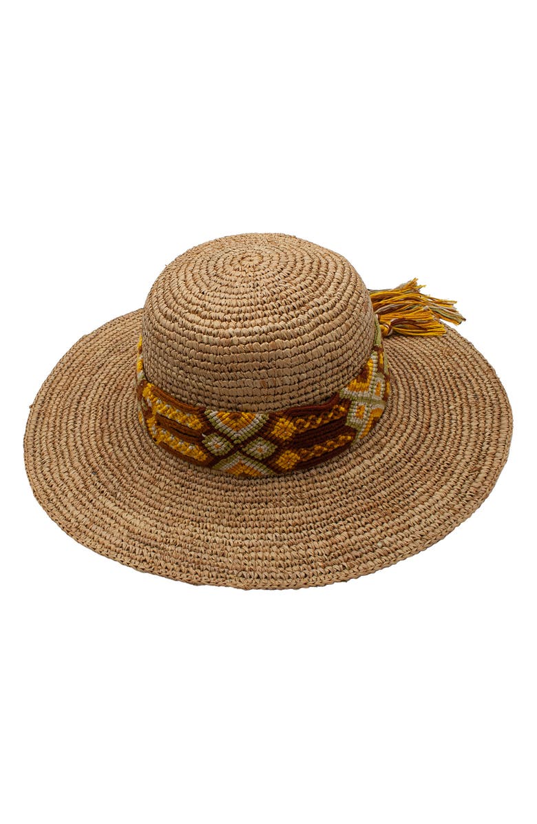 PETER GRIMM Riviera Maya Straw Hat, Main, color, 