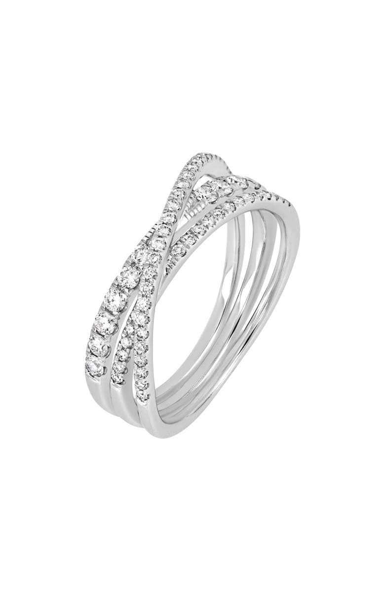 Bony Levy Diamond Triple Crossover Ring, Main, color, 