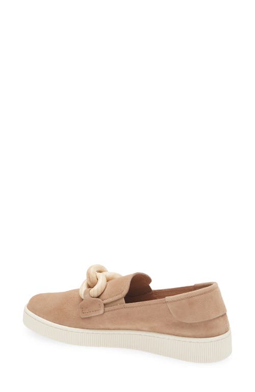 Pedro Garcia Pastora Loafer In Beige Plush Suede