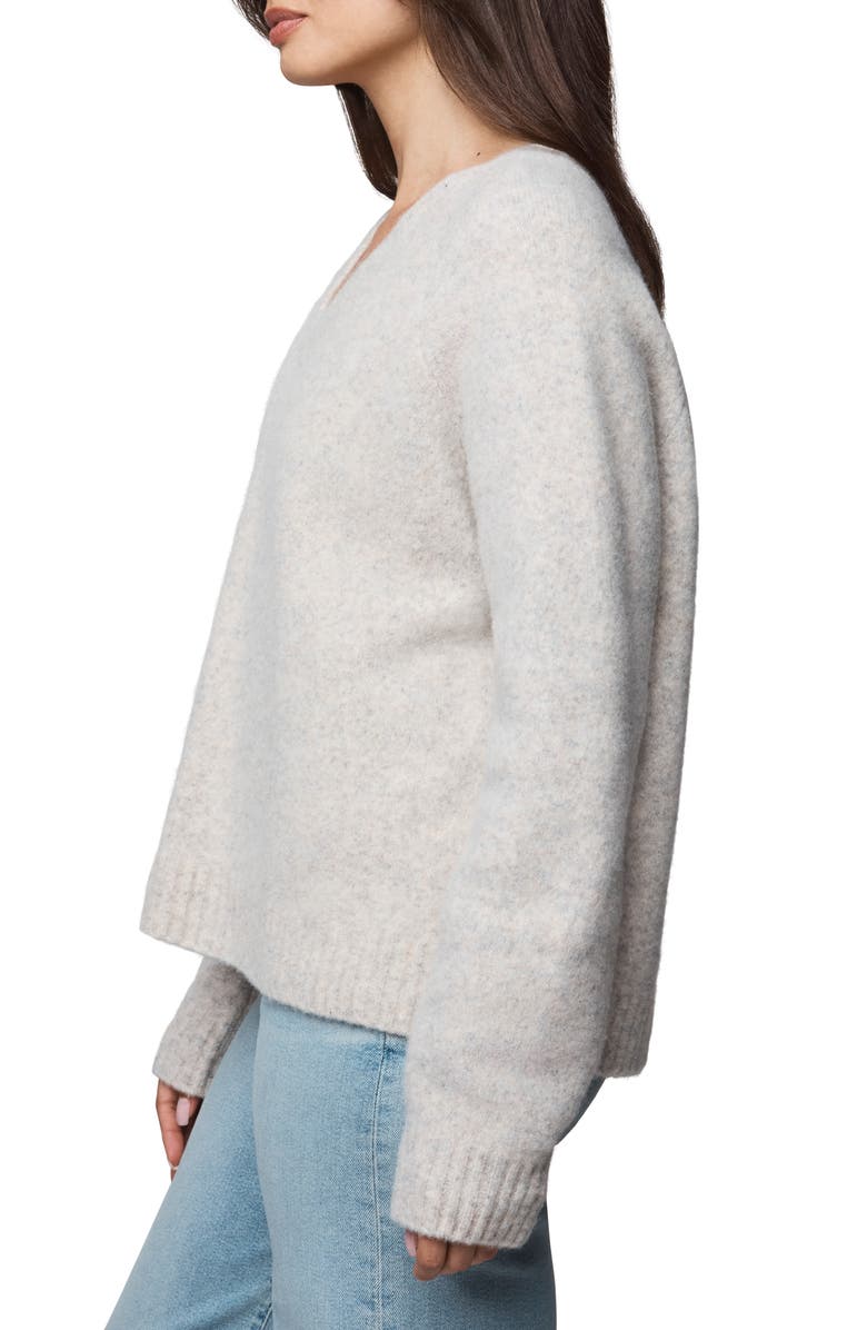 Splendid Melina Relaxed Fit Wool Blend Sweater, Alternate, color, Pale Oak White Heather