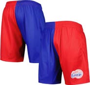 Mitchell & Ness Men's Mitchell & Ness Royal/Red LA Clippers Hardwood Classics 2000 Split Swingman Shorts