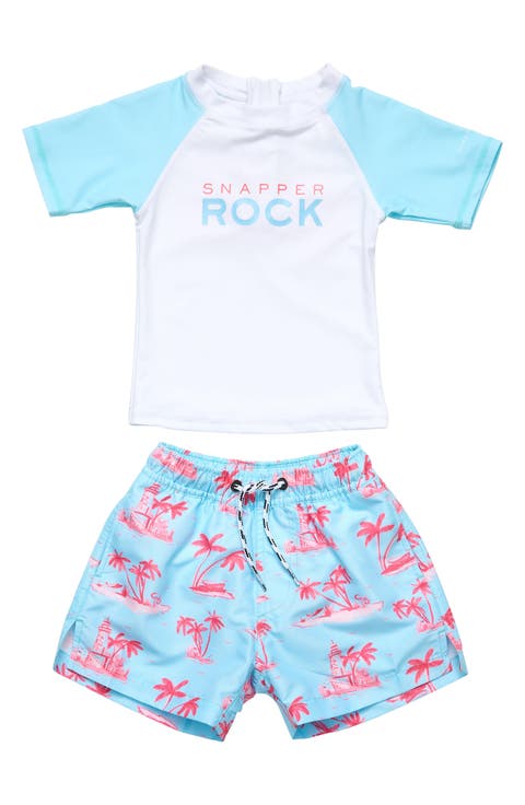 Kids' Lighthouse Island Two-Piece Rashguard Swimsuit (Baby)