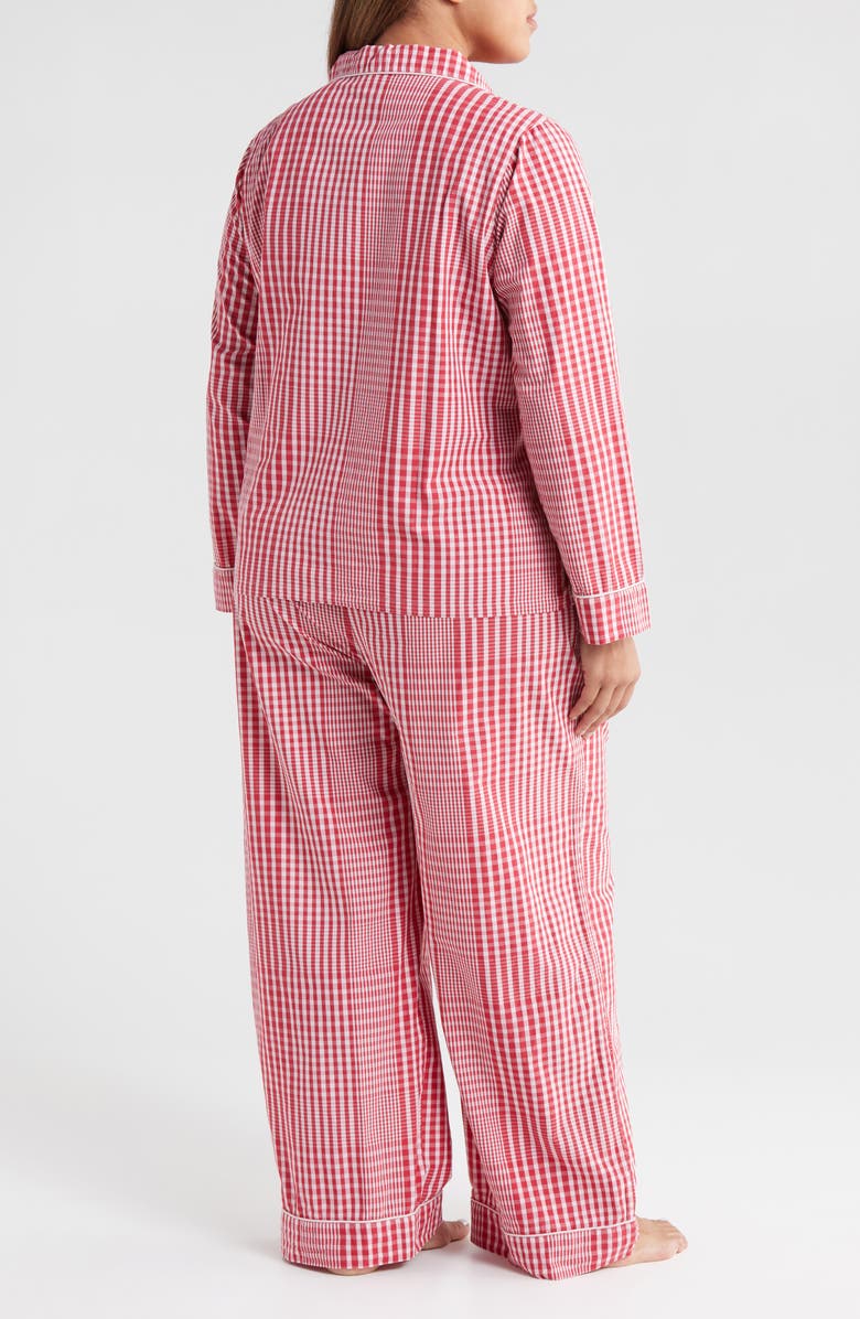 Nordstrom Classic Cotton Pajamas, Alternate, color, Red- Pink Gradient Plaid