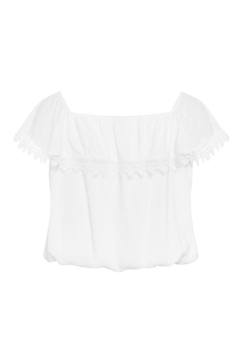 Sara Off the Shoulder Short Sleeve Top, Alternate, color, IVORY